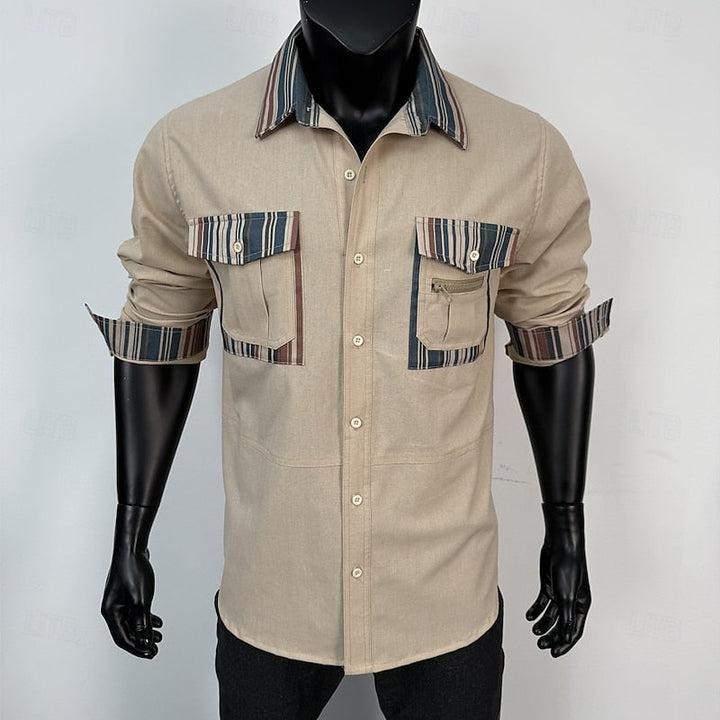 Jeremías | Camisa manga larga con bolsillos utilitarios