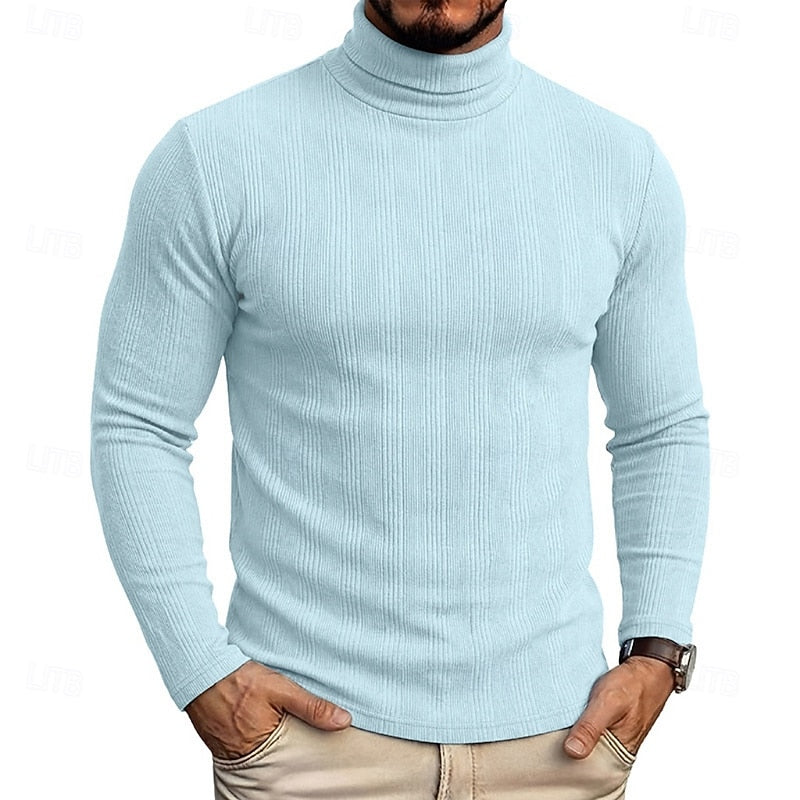 Mauro | Sweater cuello alto texturado para hombre