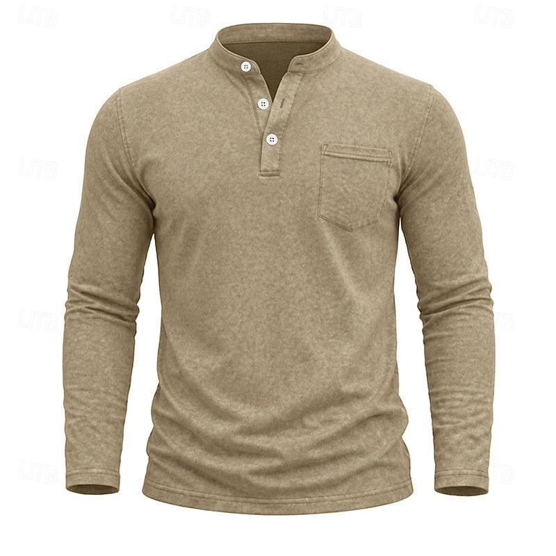 Filiberto | Polera henley manga larga