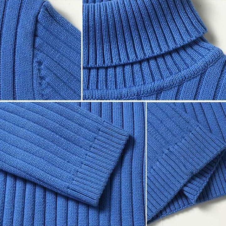 Erasmo | Sweater cuello alto acanalado