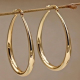 Scarlette | Aros ovalados dorados