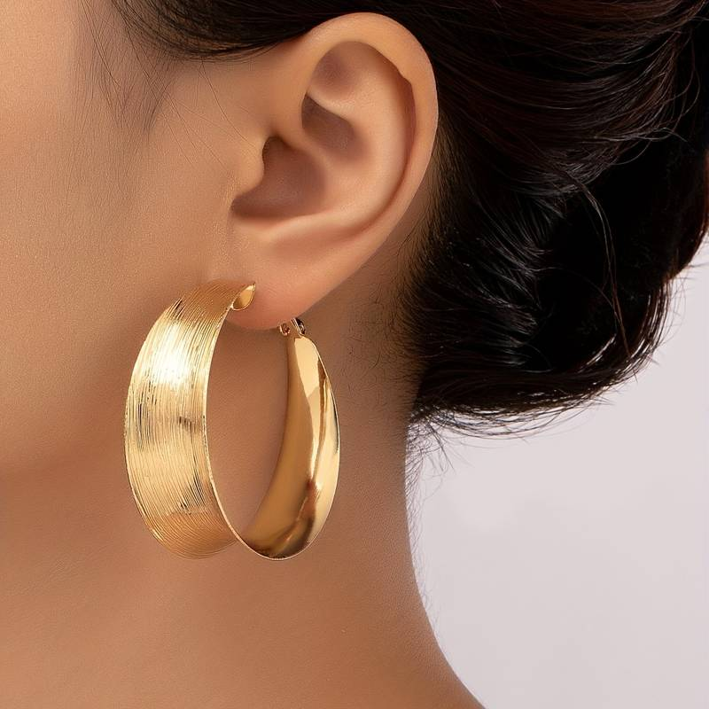 Mishel | Aros de argolla dorados