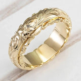 María Rosa | Anillo floral dorado