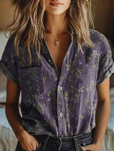 Ainara | Blusa floral manga corta