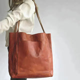 Mariana | Bolso tote clásico de cuero