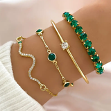 Ninoska | Set de pulseras con circones