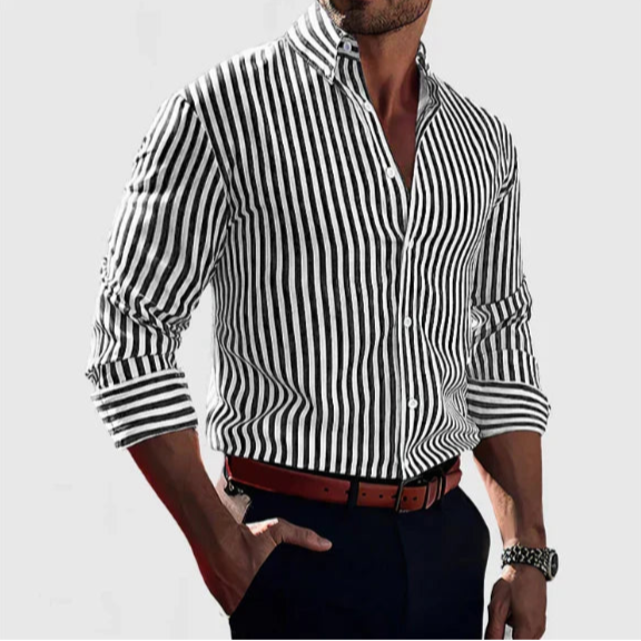 Marco | Camisa de Rayas Elegante y Sofisticada