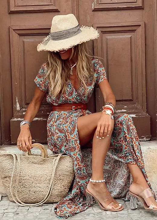 Elena | Vestido Maxi Boho Ligero