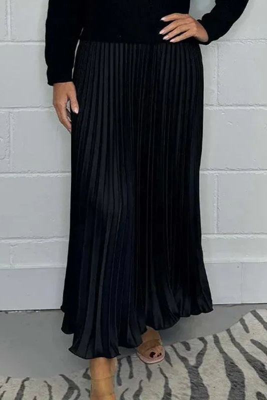 Claudia | Vestido Maxi Elegante con Falda Plisada