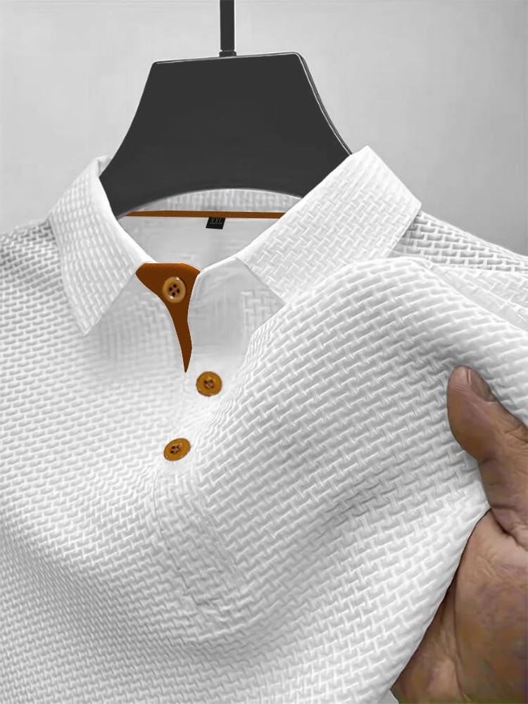 Braulio | Polera polo texturada