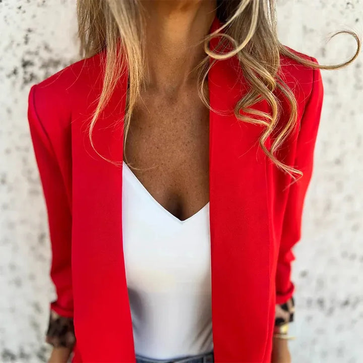 Rosa Elena | Blazer forrado en animal print