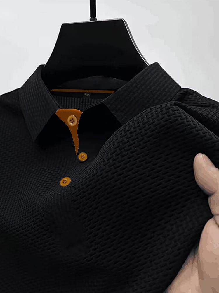 Braulio | Polera polo texturada