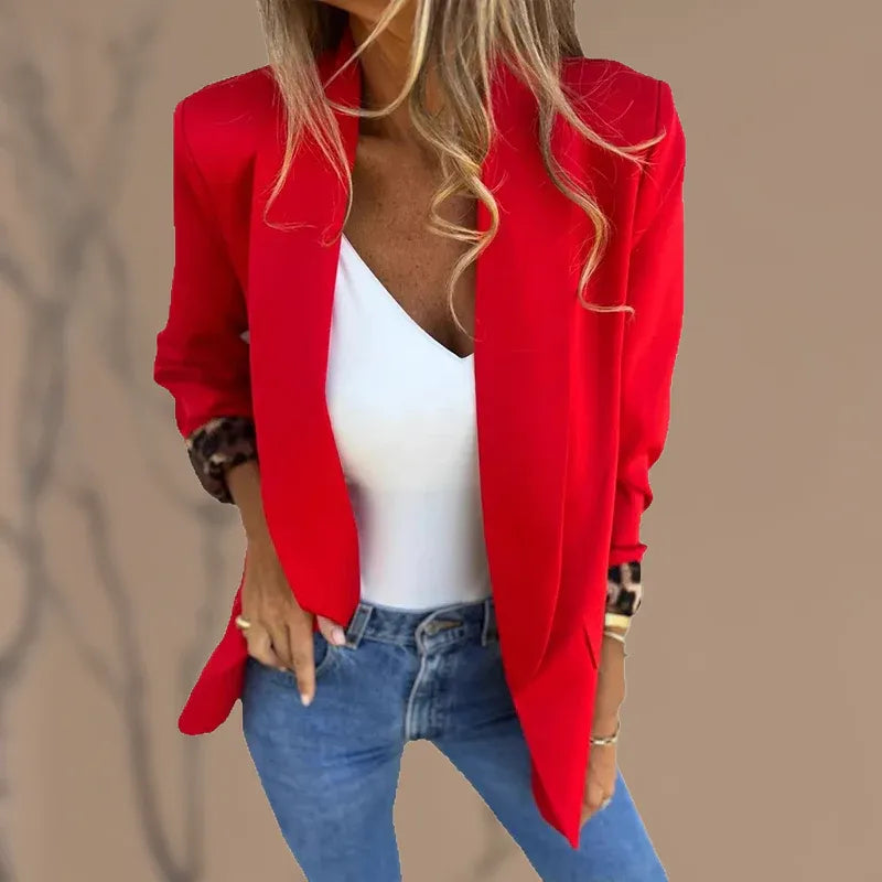 Rosa Elena | Blazer forrado en animal print