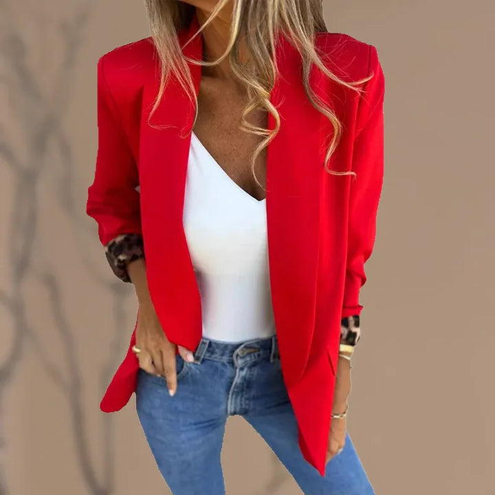 Rosa Elena | Blazer forrado en animal print