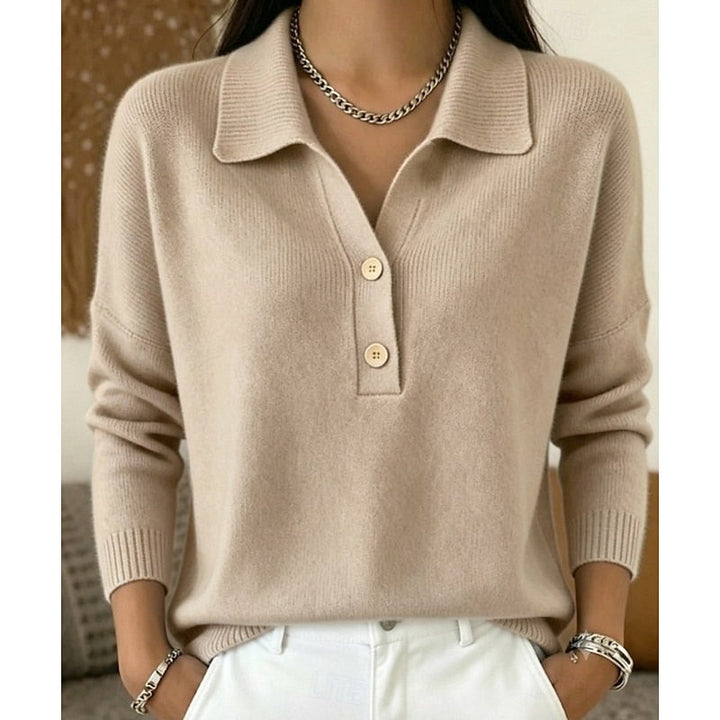 Carmela | Sweater de cuello con botones