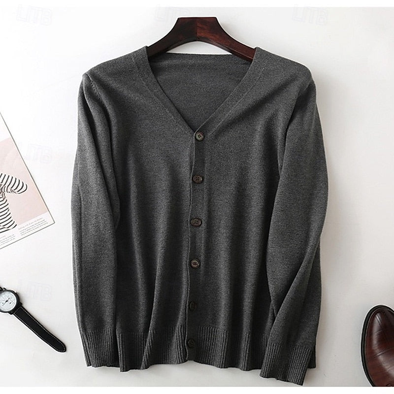 Mario | Cardigan de punto cuello V para hombre