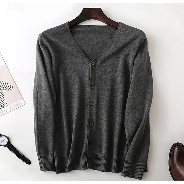 Mario | Cardigan de punto cuello V para hombre