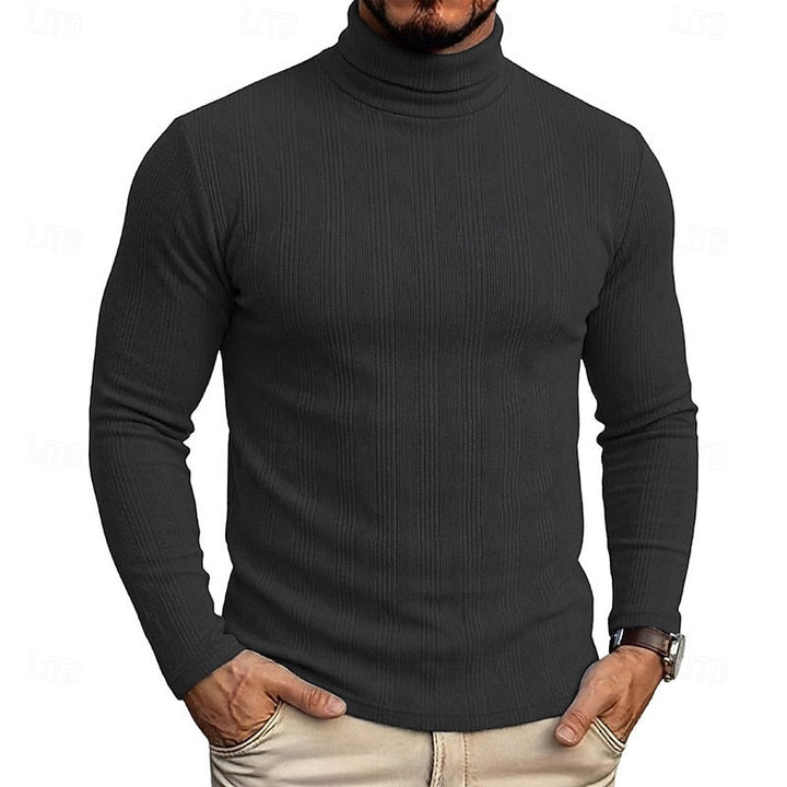 Mauro | Sweater cuello alto texturado para hombre