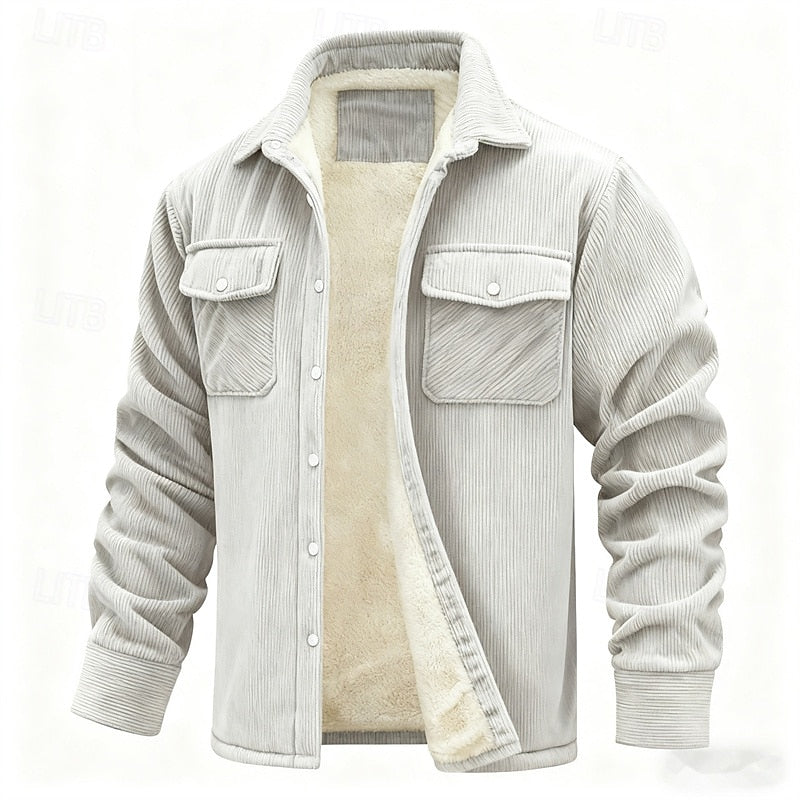 Joel | Chaqueta acanalada con forro polar