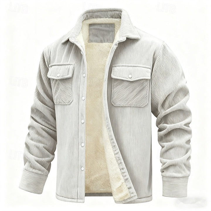 Joel | Chaqueta acanalada con forro polar