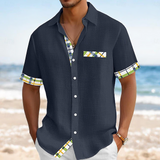 Felindo | Camisa manga corta con detalle a cuadros