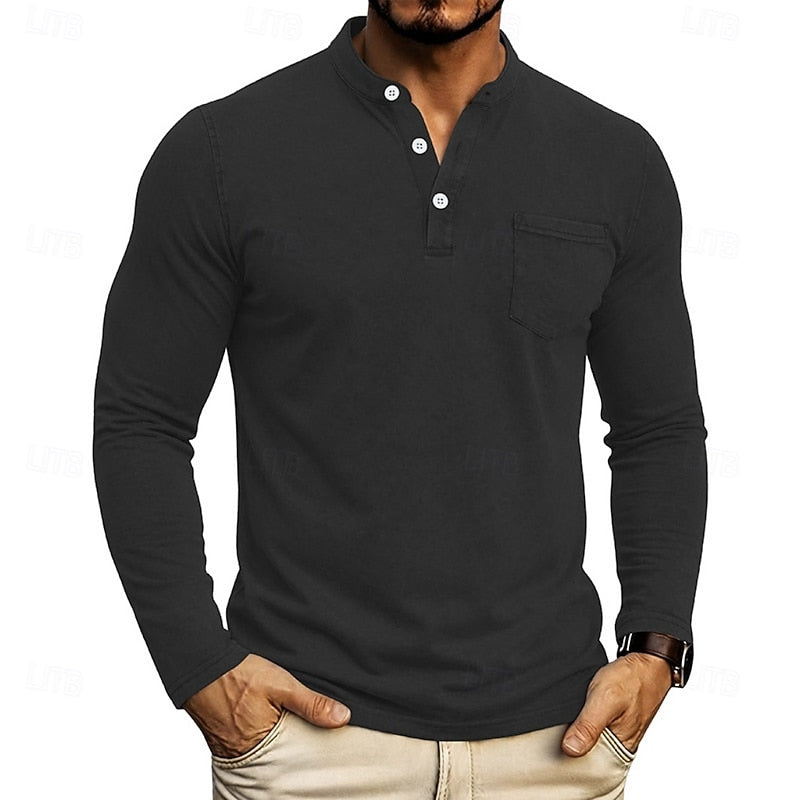 Filiberto | Polera henley manga larga