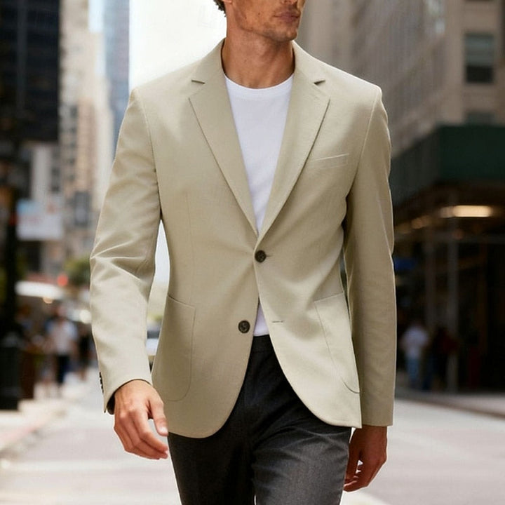 Marcos | Blazer cruzado simple de corte sastre