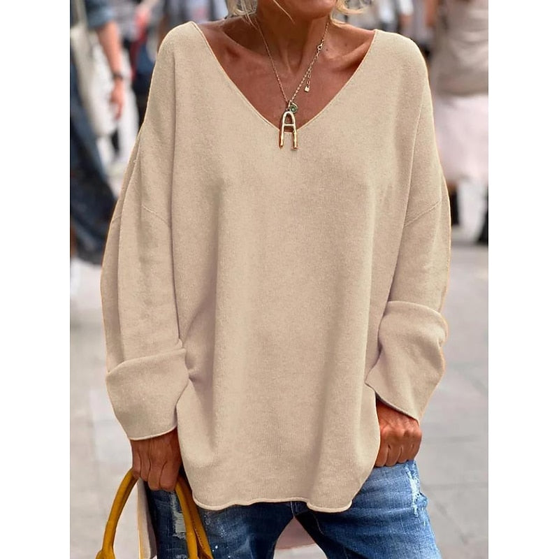 Poliana | Sweater holgado cuello V