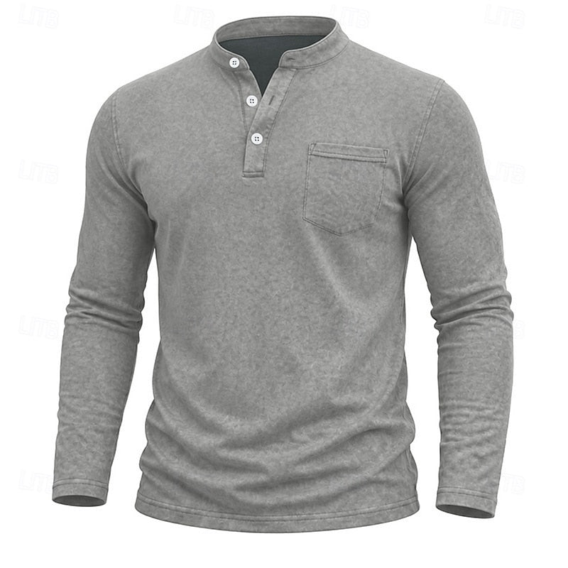 Filiberto | Polera henley manga larga