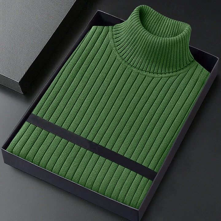 Erasmo | Sweater cuello alto acanalado