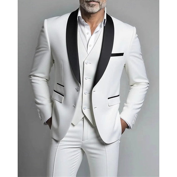 Fredy | Traje de tres piezas con solapa chal