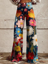 Laura Andrea | Pantalón floral de pierna ancha