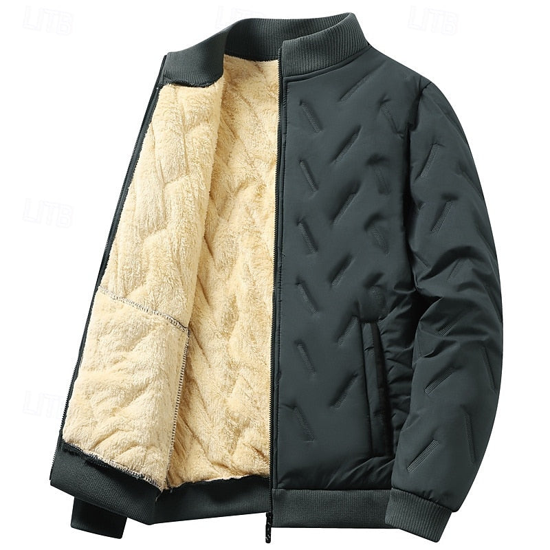 Ulises | Chaqueta bomber acolchada con textura