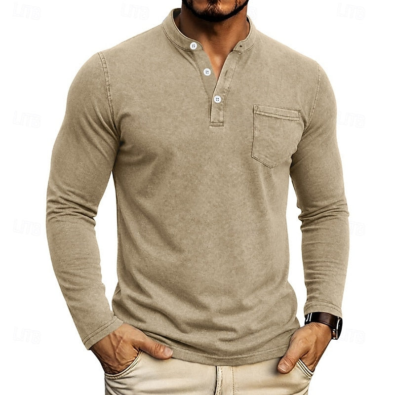 Filiberto | Polera henley manga larga