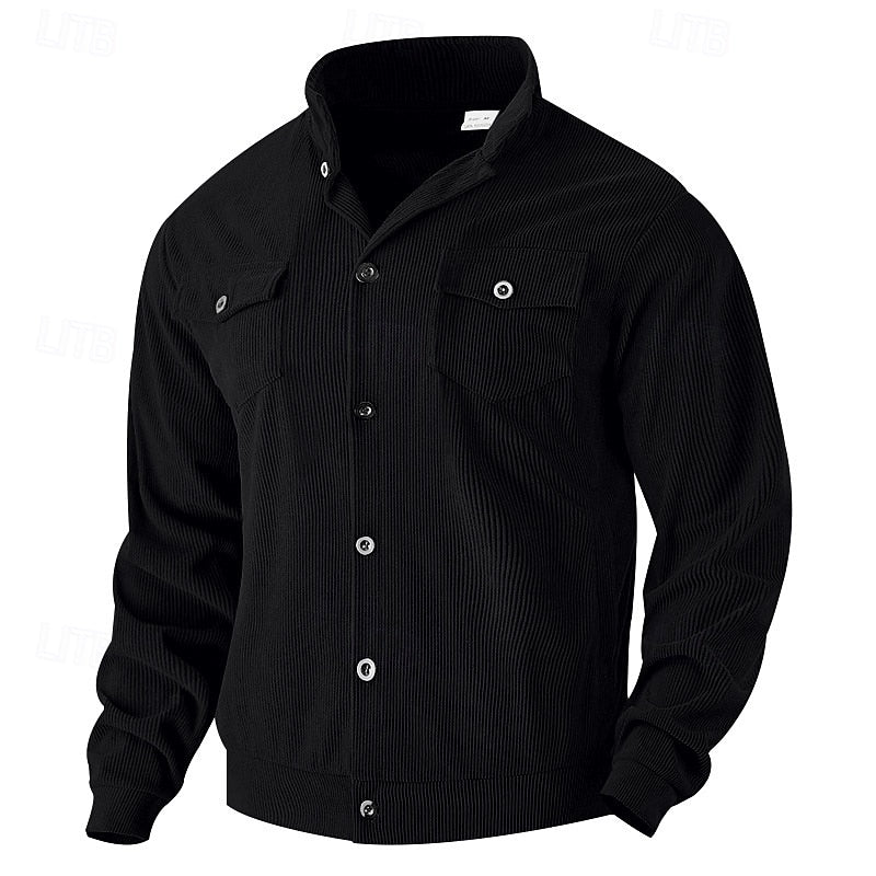 Rigoberto | Chaqueta acanalada con botones