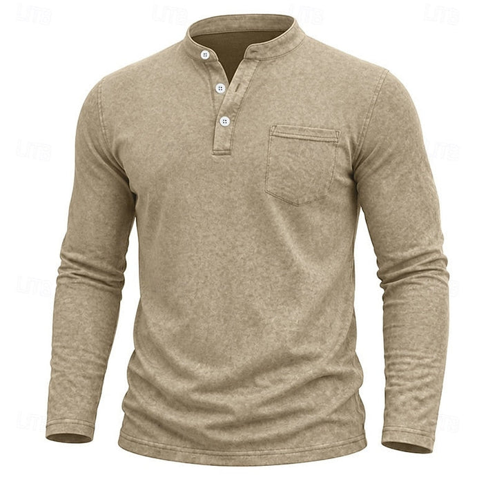 Filiberto | Polera henley manga larga