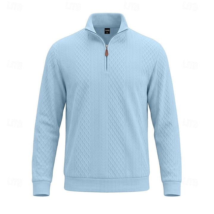 Ezio | Sweater texturado con cierre corto