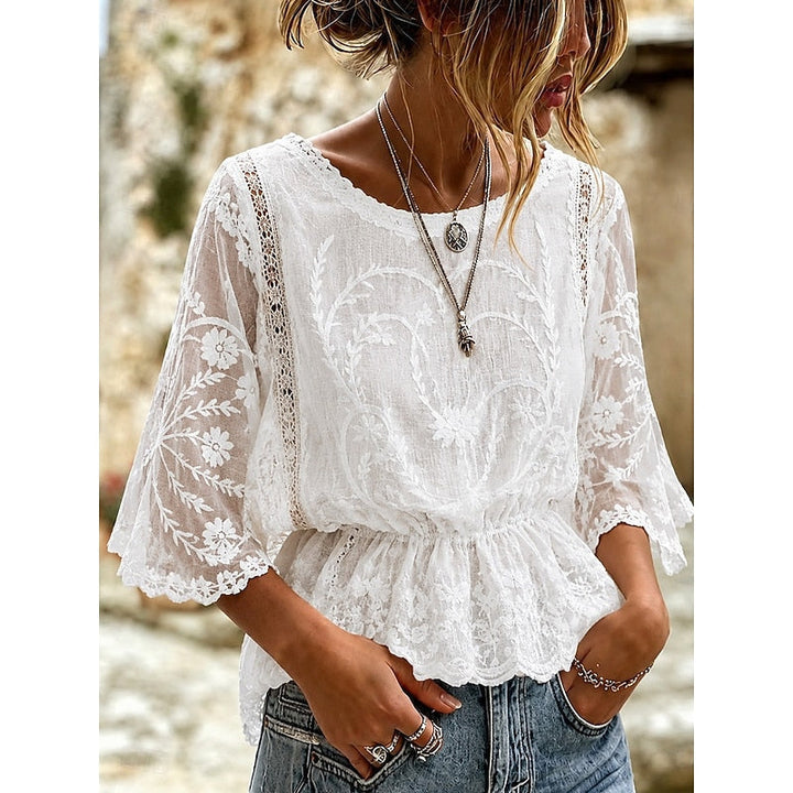 Kalfuray | Blusa peplum bordada