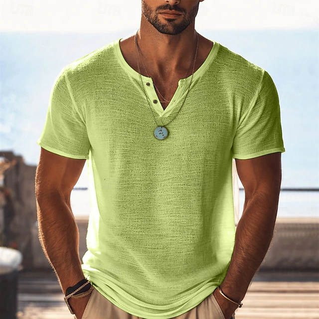 Ángel | Polera henley de corte holgado