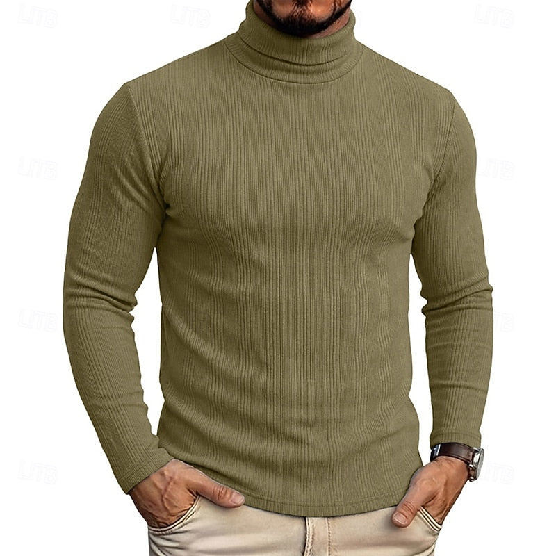 Mauro | Sweater cuello alto texturado para hombre