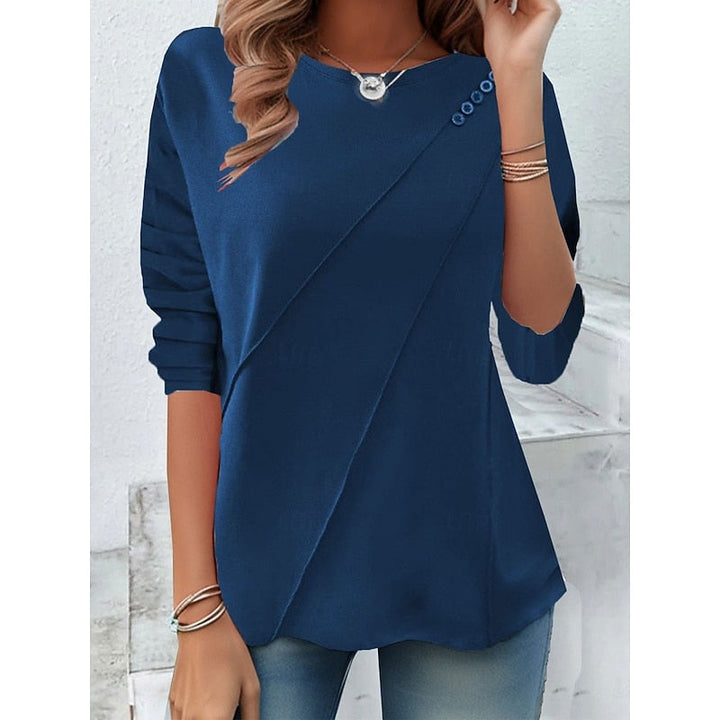 Brígida Rosa | Blusa con vuelo y detalle de botones