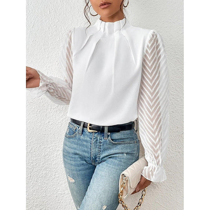 Corina | Blusa elegante de cuello alto