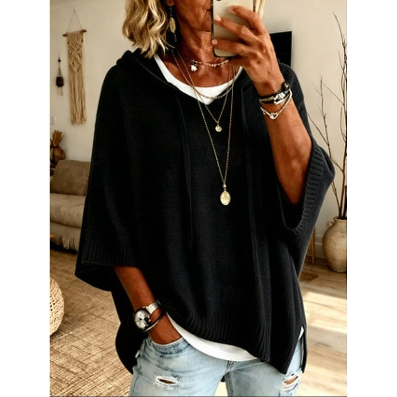 Blanquita | Sweater con capucha holgado