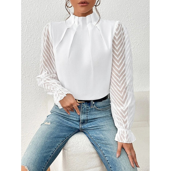 Corina | Blusa elegante de cuello alto