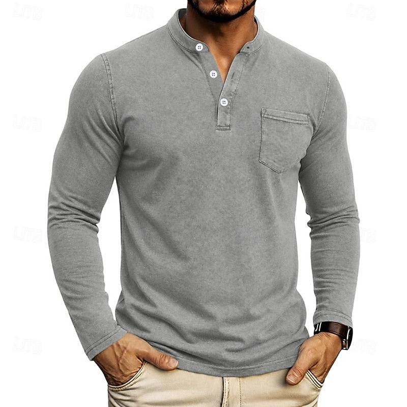 Filiberto | Polera henley manga larga