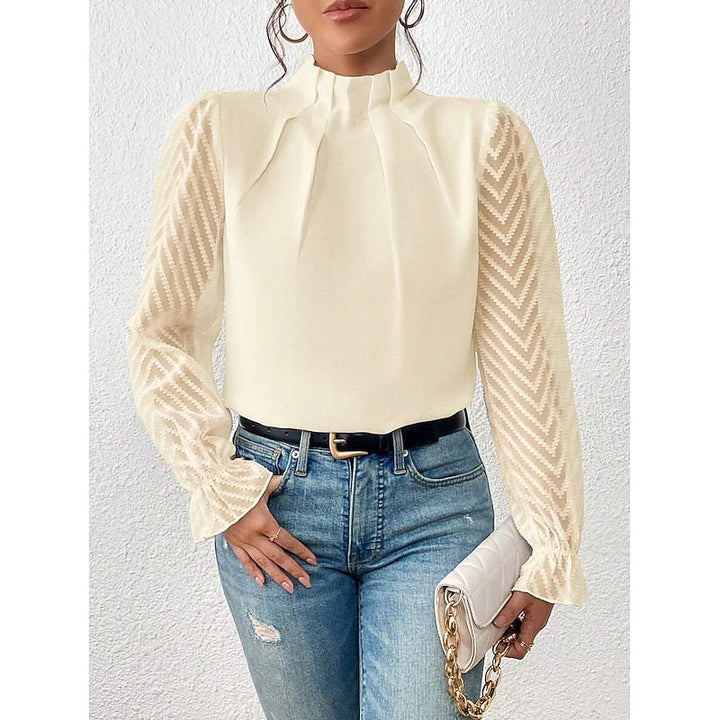 Corina | Blusa elegante de cuello alto
