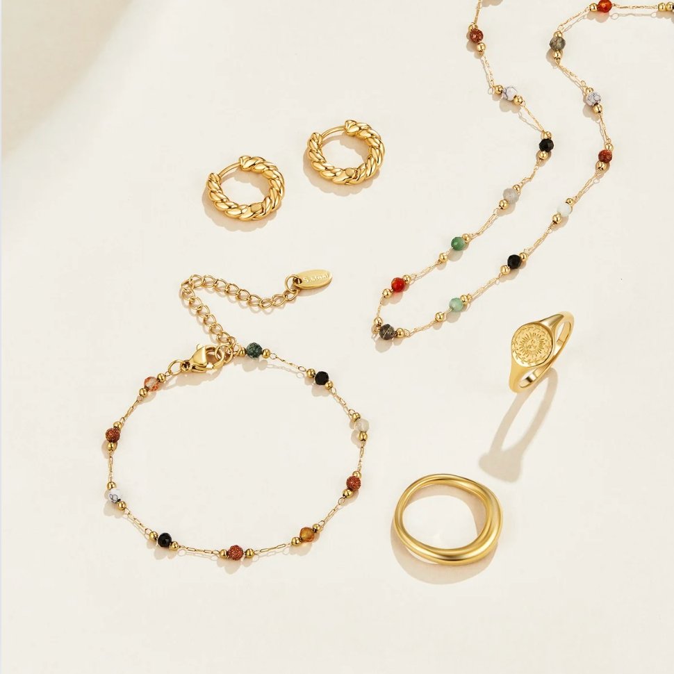 Antu | Collar minimalista de piedras