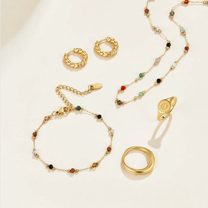 Antu | Collar minimalista de piedras