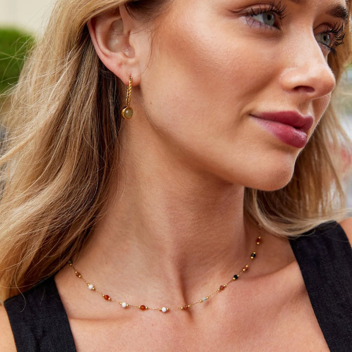 Antu | Collar minimalista de piedras
