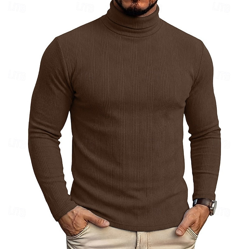 Mauro | Sweater cuello alto texturado para hombre